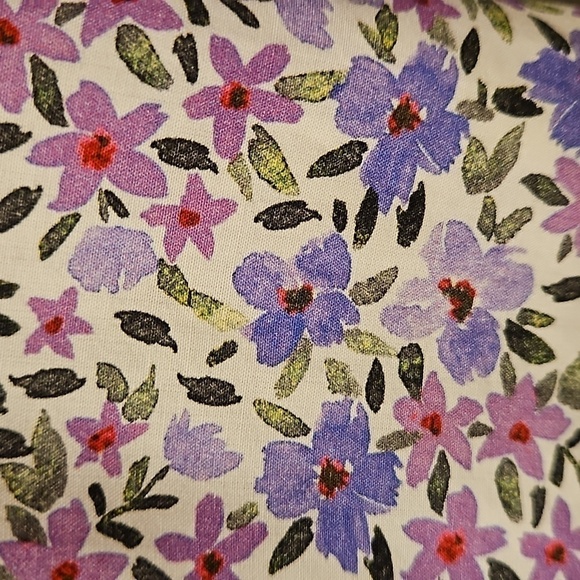 💕FAVORITE DAUGHTER💕 The Mirka Dress ~ Organic Cotton Purple Floral Print 8 NWT - Picture 11 of 14